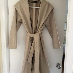 Zara Camel Wool Blend Jacket